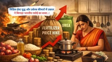 मिडिल ईस्ट युद्ध और उर्वरक कीमतों में उछाल ने बिगाड़ा भारतीय रसोई का बजट..!