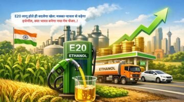 E20 लागू होते ही बदलेगा खेल: मक्का-चावल से बढ़ेगा इथेनॉल, क्या भारत बनेगा नया गेम चेंजर..!