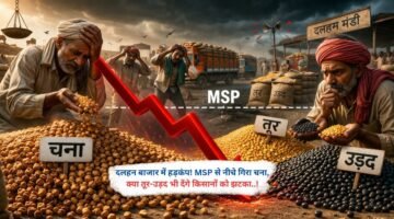 दलहन बाजार में हड़कंप! MSP से नीचे गिरा चना, क्या तूर-उड़द भी देंगे किसानों को झटका..!