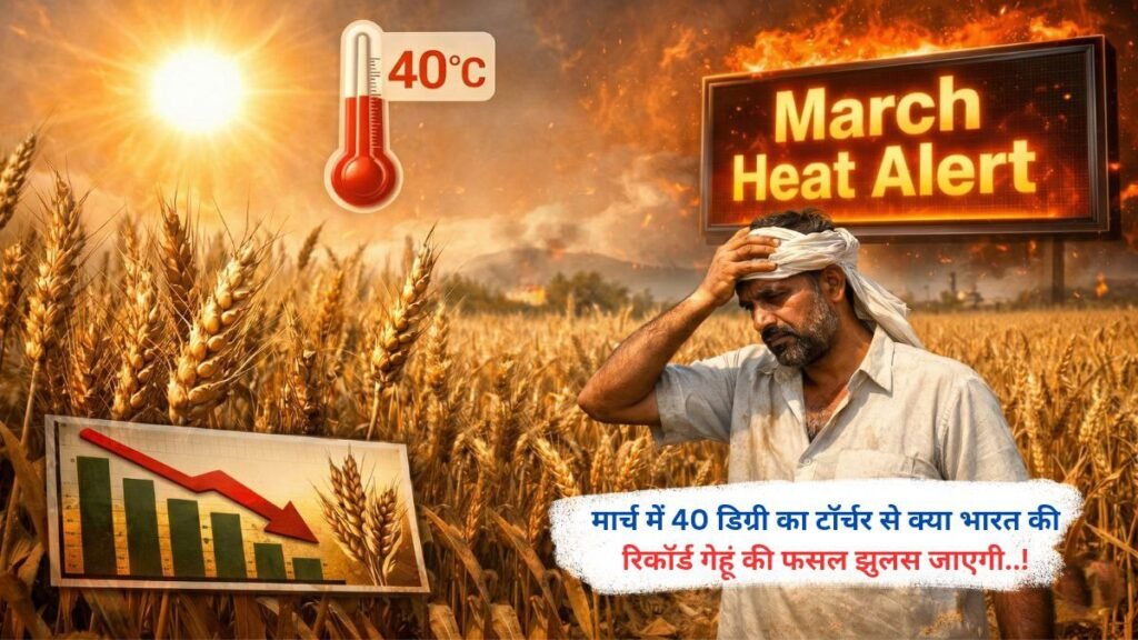 मार्च में 40 डिग्री का टॉर्चर से क्या भारत की रिकॉर्ड गेहूं की फसल झुलस जाएगी..!