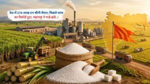 देश में 274 लाख टन चीनी तैयार, पिछले साल का रिकॉर्ड टूटा, महाराष्ट्र ने गाड़े झंडे