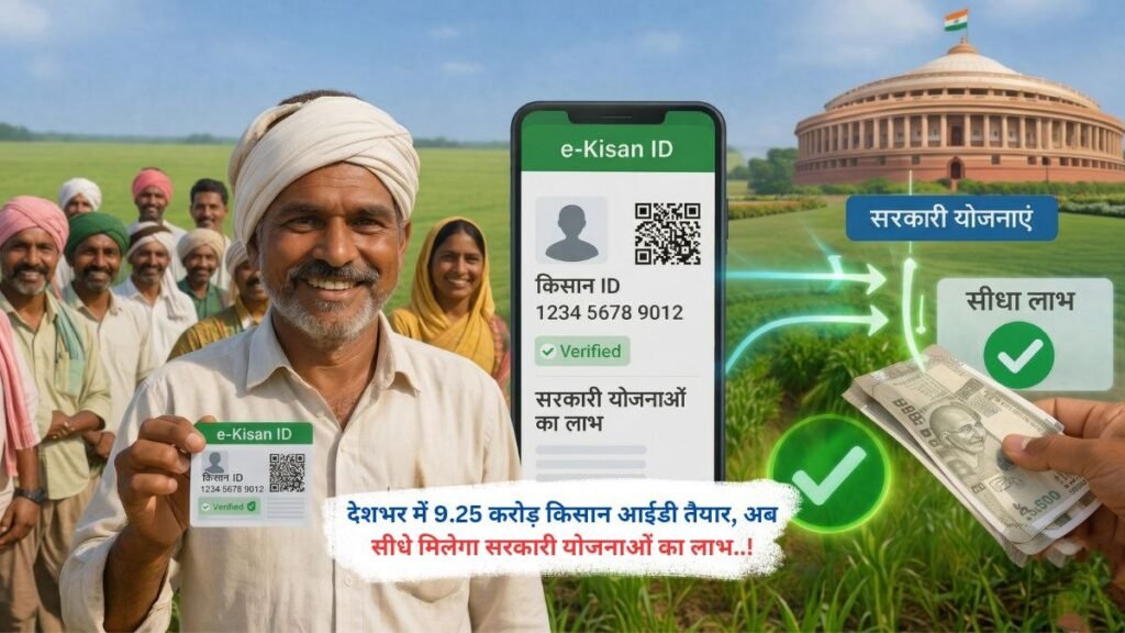 देशभर में 9.25 करोड़ किसान आईडी तैयार, अब सीधे मिलेगा सरकारी योजनाओं का लाभ