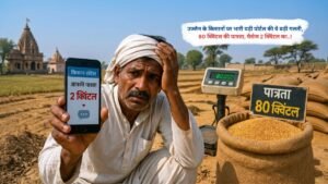 उज्जैन के किसानों पर भारी पड़ी पोर्टल की ये बड़ी गलती, 80 क्विंटल की पात्रता, मैसेज 2 क्विंटल का