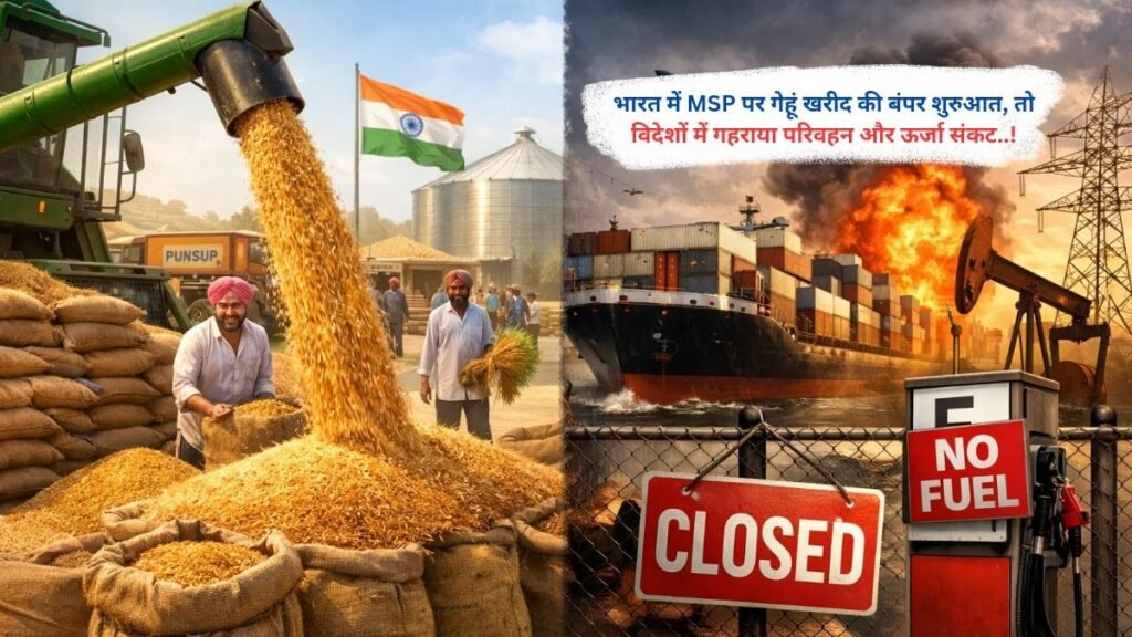 भारत में MSP पर गेहूं खरीद की बंपर शुरुआत, तो विदेशों में गहराया परिवहन और ऊर्जा संकट