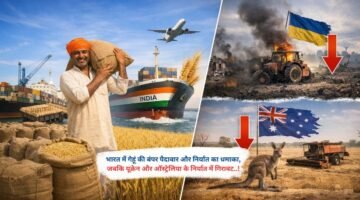 भारत में गेहूं की बंपर पैदावार और निर्यात का धमाका, जबकि यूक्रेन और ऑस्ट्रेलिया के निर्यात में गिरावट
