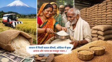 जापान में गिरती चावल कीमतें, ओडिशा में मुफ्त अनाज और भारत का मजबूत भंडार