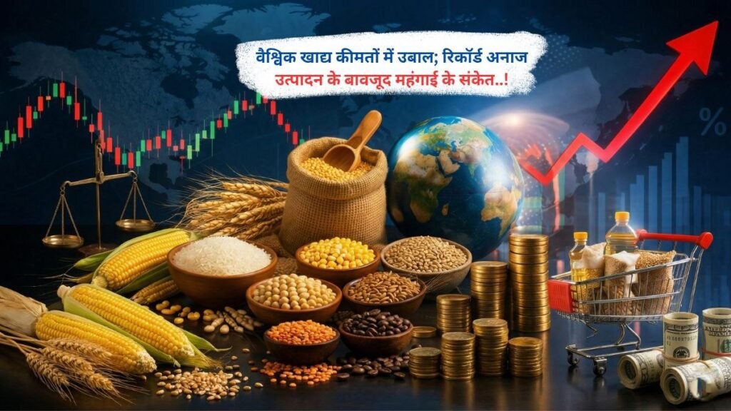 वैश्विक खाद्य कीमतों में उबाल; रिकॉर्ड अनाज उत्पादन के बावजूद महंगाई के संकेत