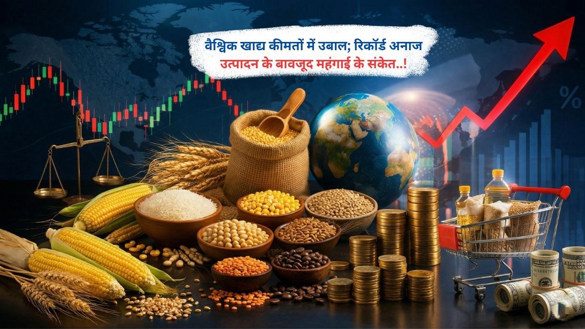 वैश्विक खाद्य कीमतों में उबाल; रिकॉर्ड अनाज उत्पादन के बावजूद महंगाई के संकेत