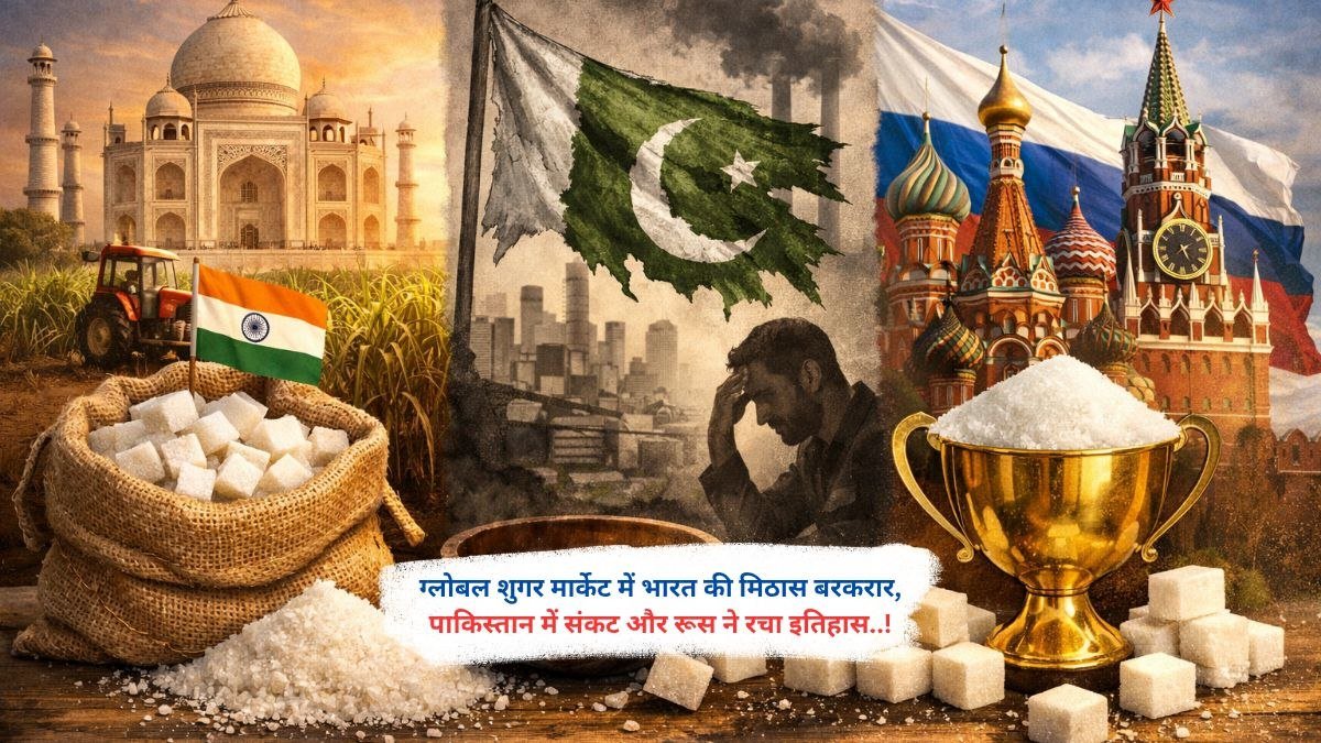 ग्लोबल शुगर मार्केट में भारत की मिठास बरकरार, पाकिस्तान में संकट और रूस ने रचा इतिहास