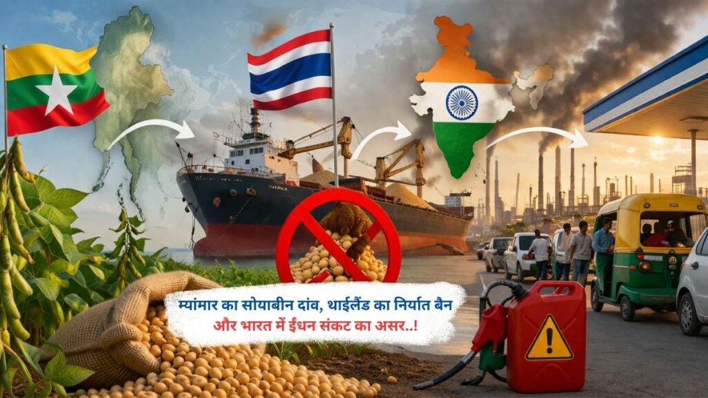 म्यांमार का सोयाबीन दांव, थाईलैंड का निर्यात बैन और भारत में ईंधन संकट का असर