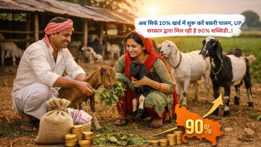 अब सिर्फ 10% खर्च में शुरू करें बकरी पालन, UP सरकार द्वारा मिल रही है 90% सब्सिडी