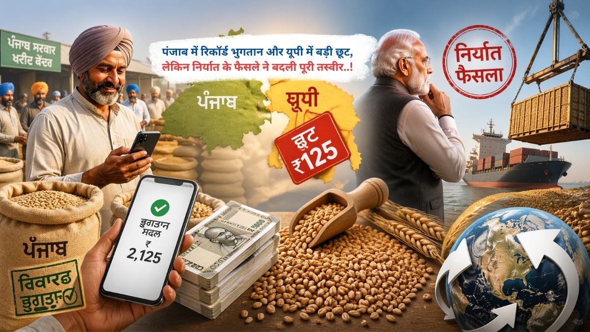पंजाब में रिकॉर्ड भुगतान और यूपी में बड़ी छूट, लेकिन निर्यात के फैसले ने बदली पूरी तस्वीर