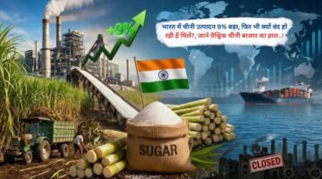 भारत में चीनी उत्पादन 9% बढ़ा, फिर भी क्यों बंद हो रही हैं मिलें?, जाने वैश्विक चीनी बाजार का हाल