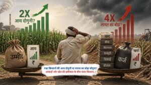 गन्ना किसानों की आय दोगुनी या लागत का बोझ चौगुना? आंकड़ों और खेत की हकीकत के बीच फंसा किसान