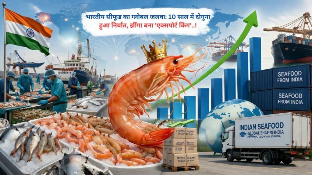 भारतीय सीफूड का ग्लोबल जलवा: 10 साल में दोगुना हुआ निर्यात, झींगा बना 'एक्सपोर्ट किंग'