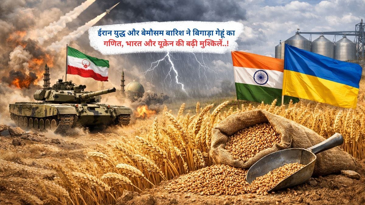 ईरान युद्ध और बेमौसम बारिश ने बिगाड़ा गेहूं का गणित, भारत और यूक्रेन की बढ़ी मुश्किलें