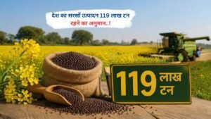 देश का सरसों उत्पादन 119 लाख टन रहने का अनुमान