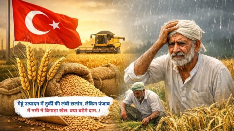 गेहूं उत्पादन में तुर्की की लंबी छलांग, लेकिन पंजाब में नमी ने बिगाड़ा खेल: क्या बढ़ेंगे दाम