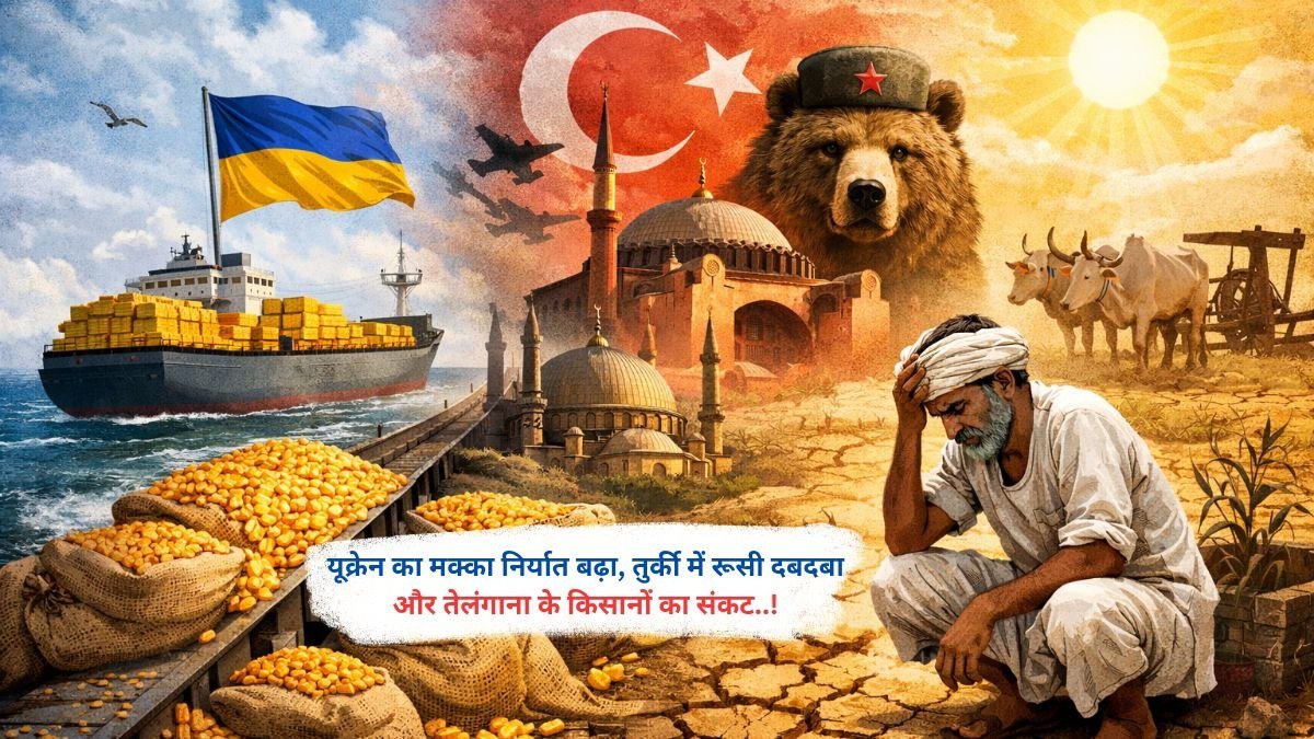 यूक्रेन का मक्का निर्यात बढ़ा, तुर्की में रूसी दबदबा और तेलंगाना के किसानों का संकट