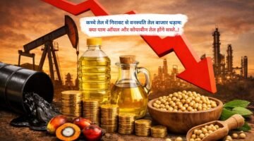 कच्चे तेल में गिरावट से वनस्पति तेल बाजार धड़ाम: क्या पाम ऑयल और सोयाबीन तेल होंगे सस्ते