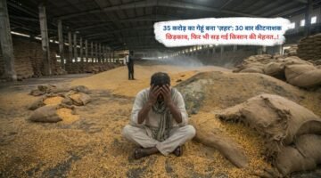 35 करोड़ का गेहूं बना 'ज़हर': 30 बार कीटनाशक छिड़काव, फिर भी सड़ गई किसान की मेहनत