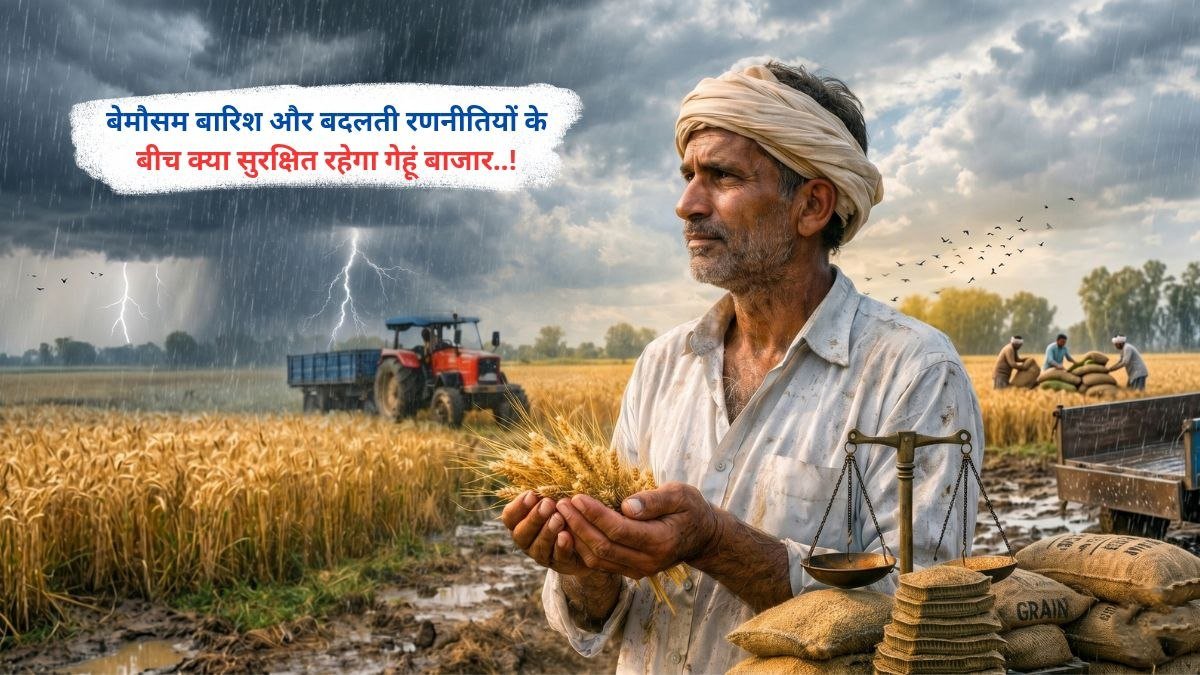 बेमौसम बारिश और बदलती रणनीतियों के बीच क्या सुरक्षित रहेगा गेहूं बाजार