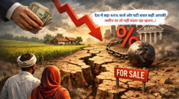 देश में बढ़ा 44% कर्ज और घटी बचत कहीं आपकी जमीन पर तो नहीं मंडरा रहा खतरा