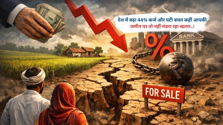 देश में बढ़ा 44% कर्ज और घटी बचत कहीं आपकी जमीन पर तो नहीं मंडरा रहा खतरा
