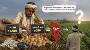 आलू की खेती में लागत ₹1200 और सरकारी भाव ₹650, आखिर घाटे की भरपाई कैसे करेगा किसान?