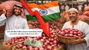 यमन और मिस्र ने छीना भारत का प्याज बाजार! लासलगांव मंडी में भारी स्टॉक से कीमतें 50% घटीं