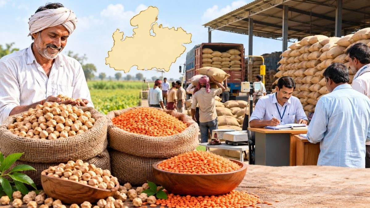 मध्य प्रदेश में MSP पर चना और मसूर की सरकारी खरीदी