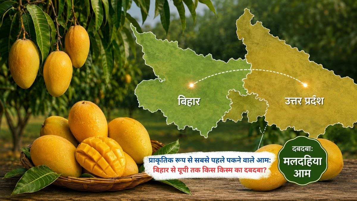 बिहार और यूपी में प्राकृतिक रूप से सबसे पहले पकने वाले आमों की विभिन्न किस्में।