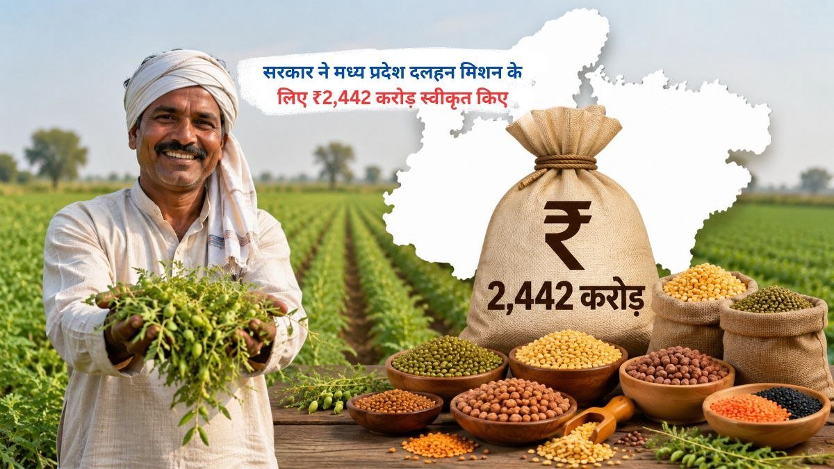 मध्य प्रदेश में 2442 करोड़ के दलहन मिशन की कृषि योजना का दृश्य