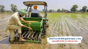 पंजाब में धान की सीधी बुवाई (DSR) को बढ़ावा देने के लिए 5 लाख एकड़ खेती का लक्ष्य
