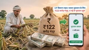 UP किसान राहत योजना के तहत फसल नुकसान पर ₹122 करोड़ मुआवजा, 4 मई से किसानों को भुगतान शुरू