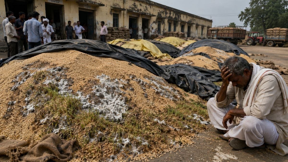 दतिया उपज घोटाले में गोदामों में सड़ता अनाज और किसानों की चिंता