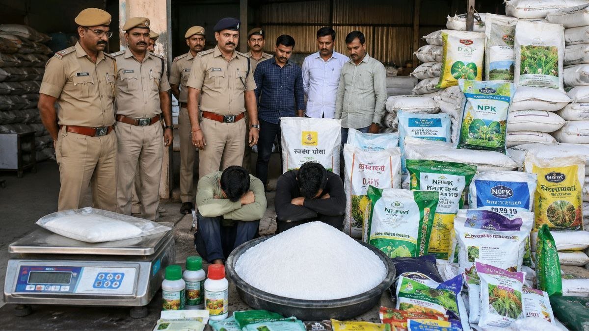 जयपुर में नकली खाद रैकेट का भंडाफोड़, ₹50 का नमक ₹1200 में खाद बताकर बेचा गया