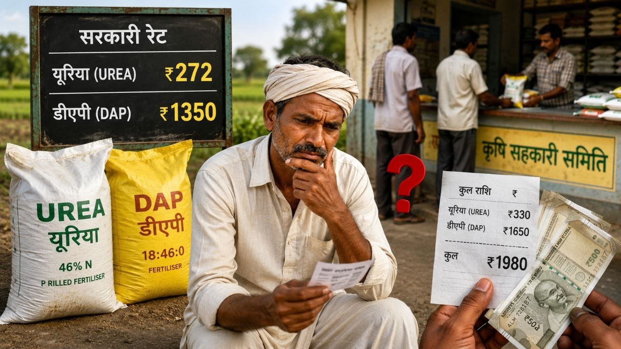 यूरिया और डीएपी खाद के सरकारी रेट तथा किसानों से ज्यादा वसूली पर जानकारी
