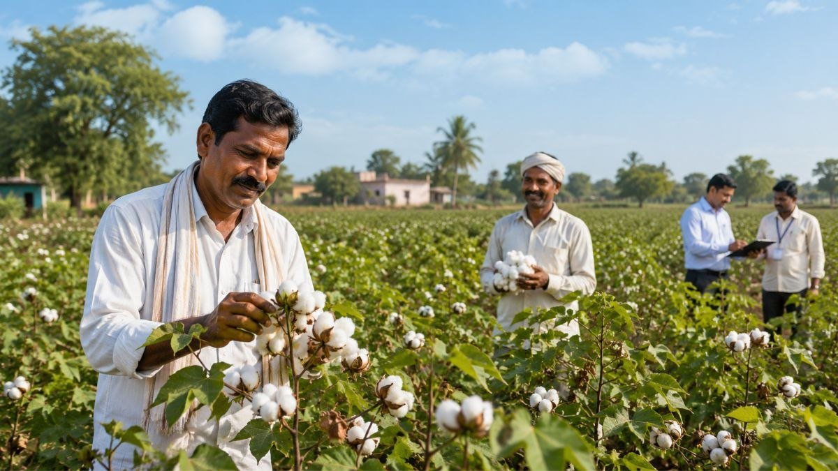 गुजरात सरकार की कपास किसान सहायता योजना के तहत किसानों को ₹14,000 प्रति हेक्टेयर तक आर्थिक सहायता