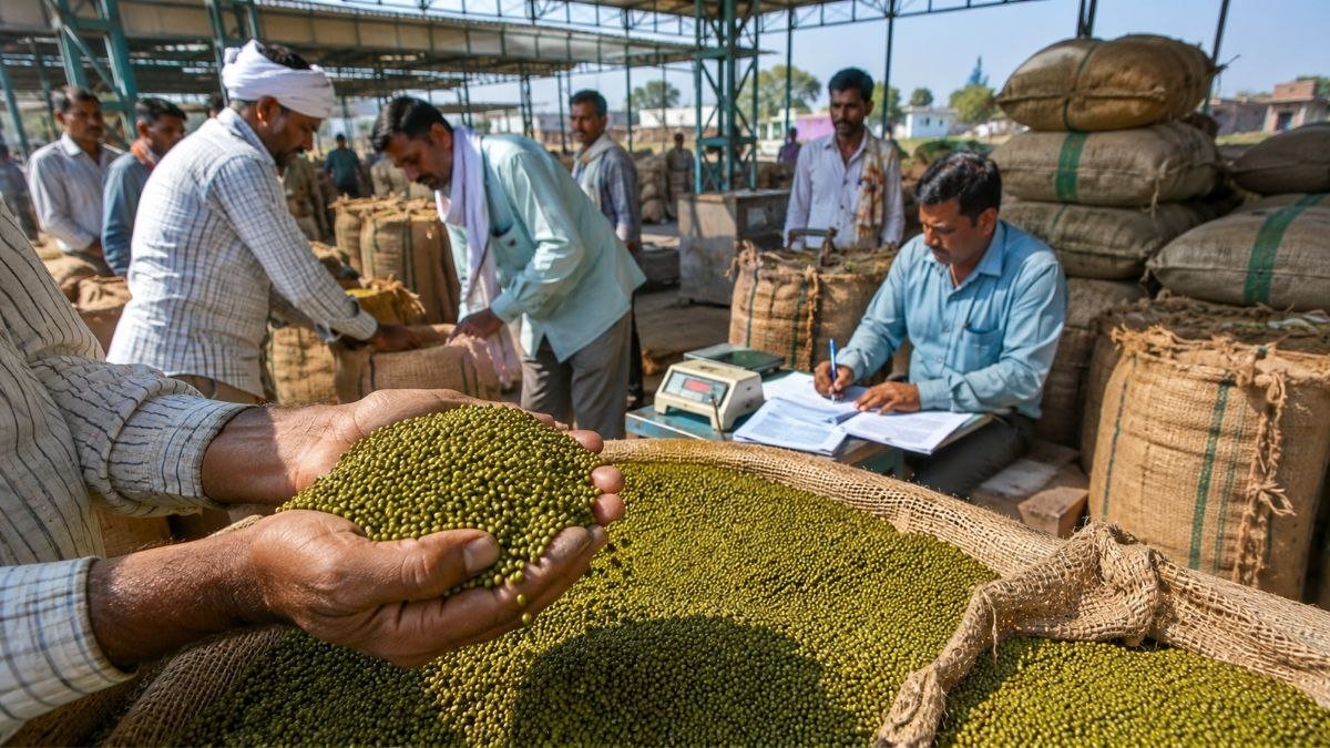 MP मूंग खरीद 2026 में खरीद सीमा 60% हुई, खाद का ई-टोकन स्थगित, नई खरीद तारीखों की जानकारी।
