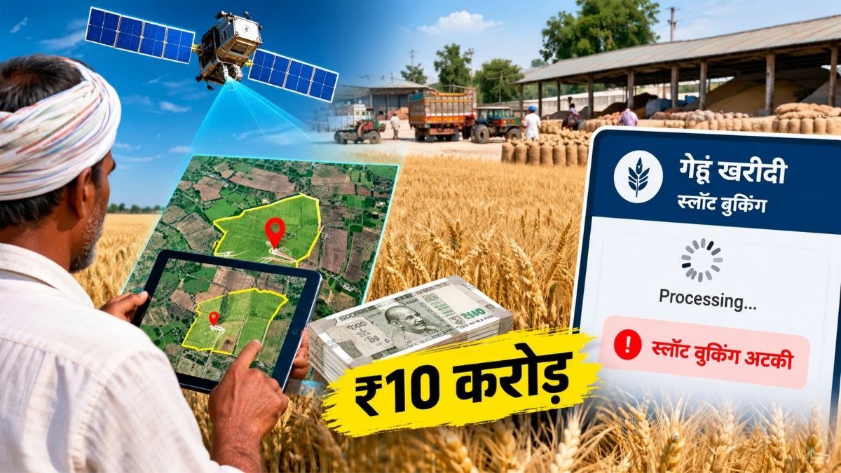 मध्य प्रदेश में गेहूं खरीदी के लिए सैटेलाइट मैपिंग और स्लॉट बुकिंग