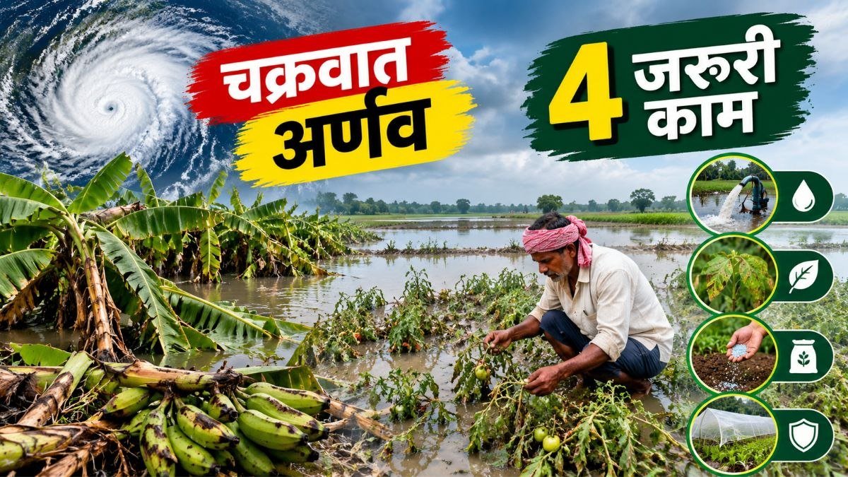 चक्रवात अर्णव के बाद बिहार में जलभराव से प्रभावित फसल और बागवानी