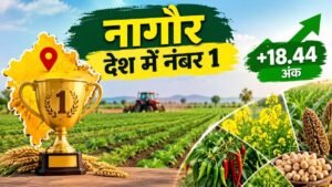 धन-धान्य कृषि योजना में नागौर देश में पहले स्थान पर, फसल विविधीकरण में 18.44 अंकों की बढ़त