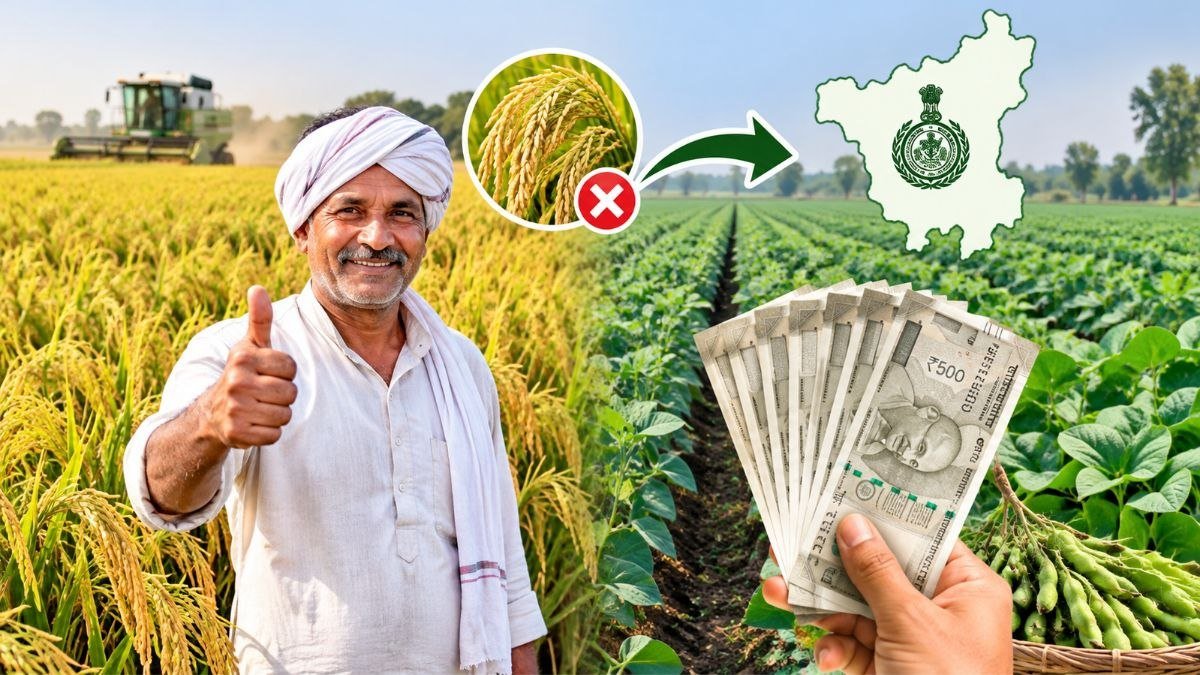 हरियाणा में धान की खेती छोड़कर दूसरी फसल अपनाने पर किसानों को ₹10,000 प्रति एकड़ प्रोत्साहन योजना