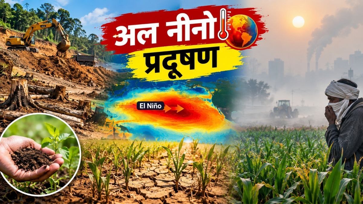 प्राकृतिक संसाधनों का दोहन, अल नीनो और सर्दियों के प्रदूषण से खेती पर बढ़ता खतरा