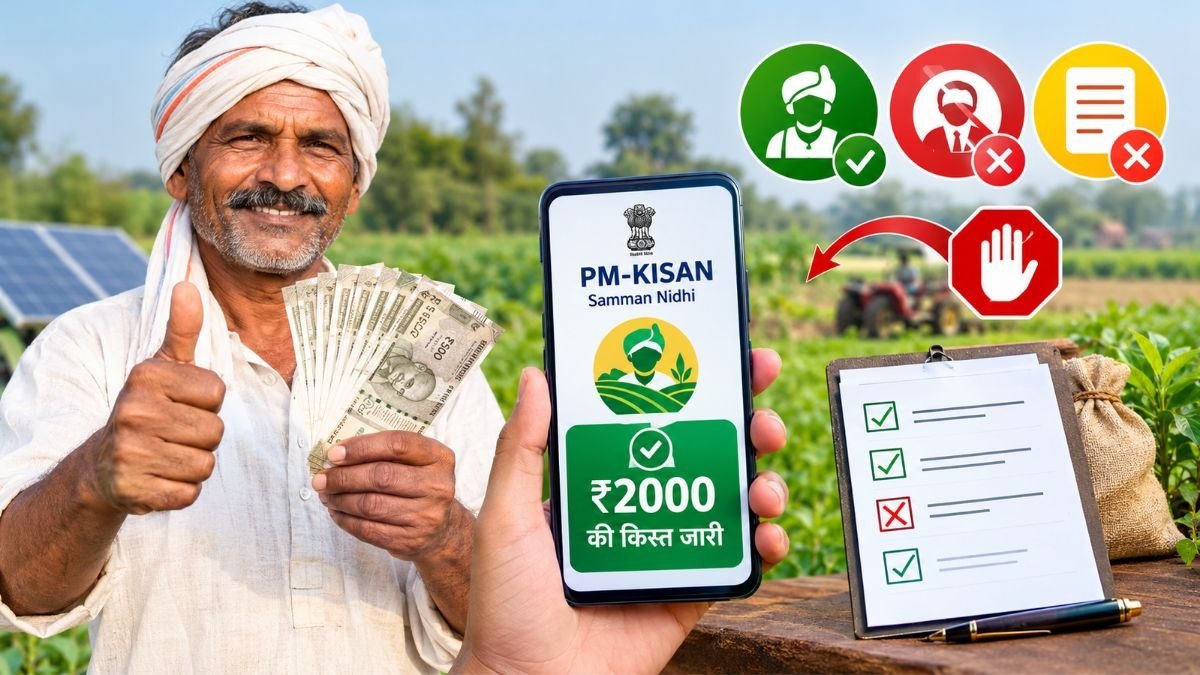 PM किसान सम्मान निधि योजना में पात्रता और रुकी हुई किस्त की जानकारी लेते किसान