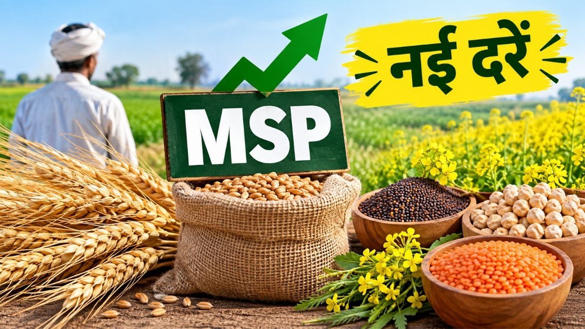रबी फसलों के नए MSP में गेहूं, सरसों, चना और मसूर की नई दरें