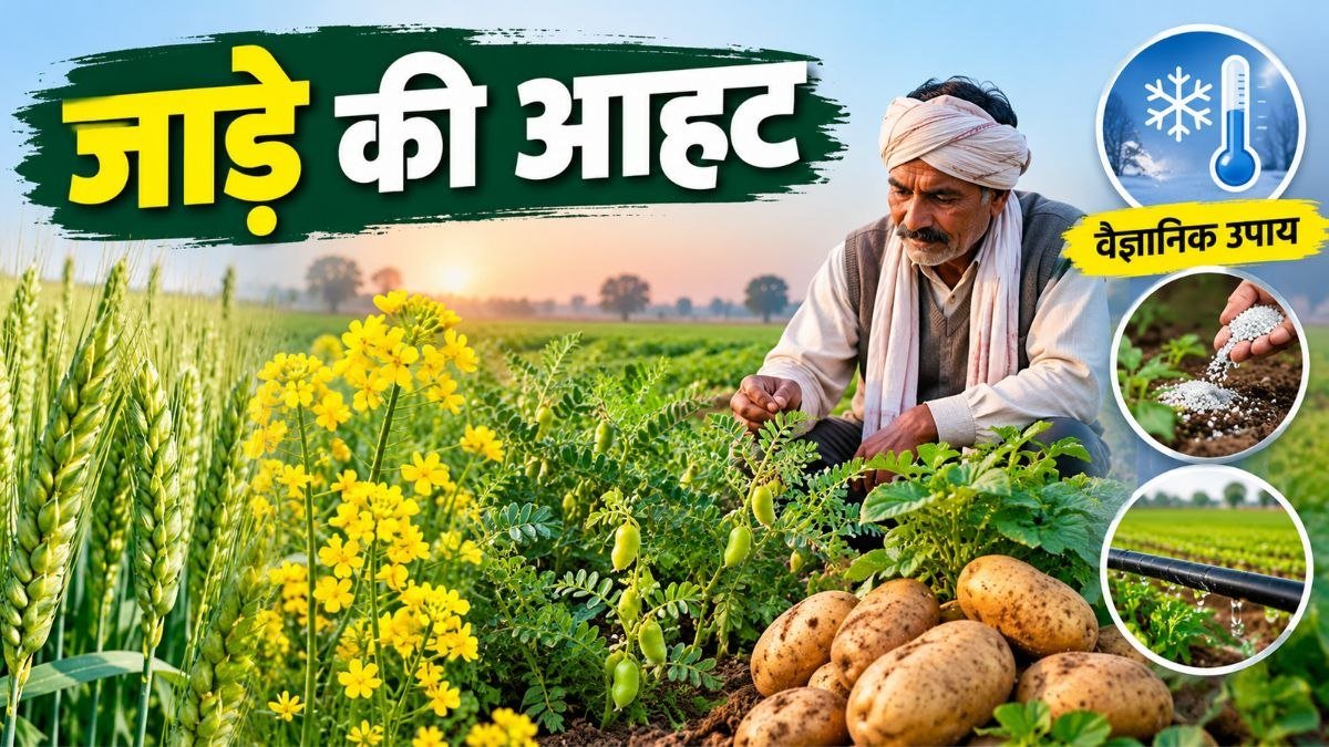 रबी फसलों गेहूं, सरसों, चना और आलू की वैज्ञानिक खेती व बेहतर पैदावार की तैयारी करते किसान