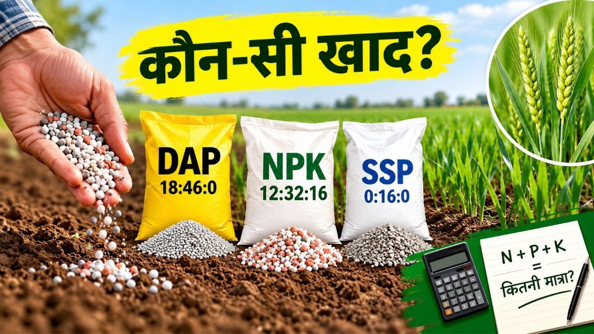 गेहूं की बुवाई में DAP, NPK और SSP खाद का सही प्रबंधन